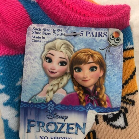 Brand new Pack‎ of 5 Pairs of Girls Frozen Socks - Picture 8 of 8